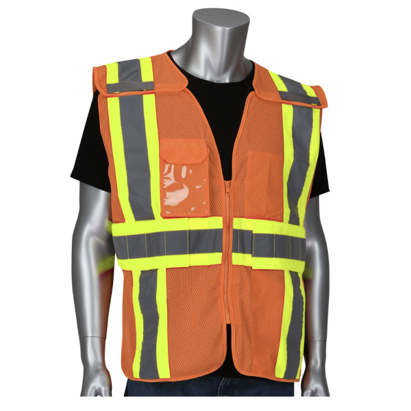 ANSI Type R Class 2 Expandable Two-Tone Mesh Breakaway Vest  #302-0590 - Image 2